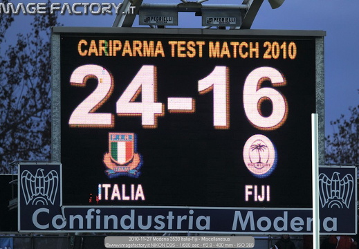 2010-11-27 Modena - Italia-Fiji